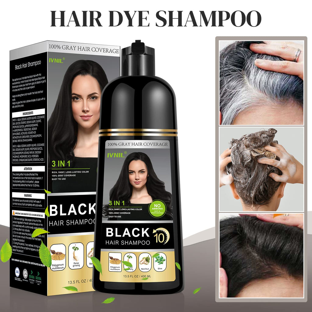 Black Herbal Hair Colour Shampoo - 100ML (Pack Of 2)